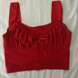 Red tank top